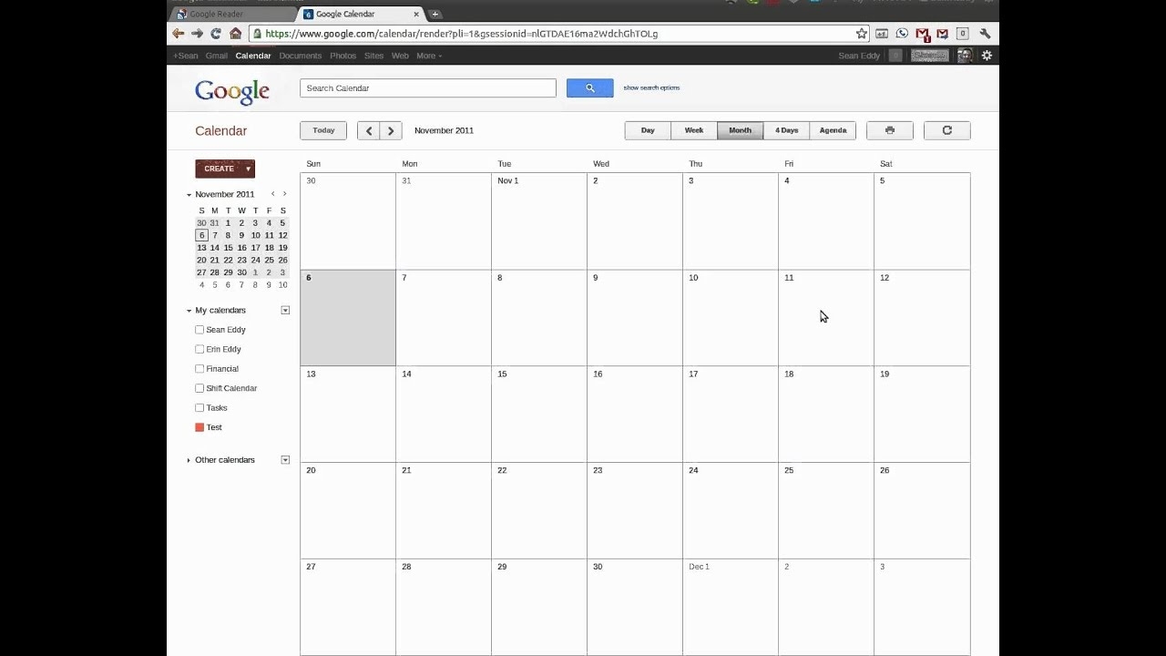 Using Google Calendars To Create A Shift Calendar - Youtube Google Calendar Is Blank