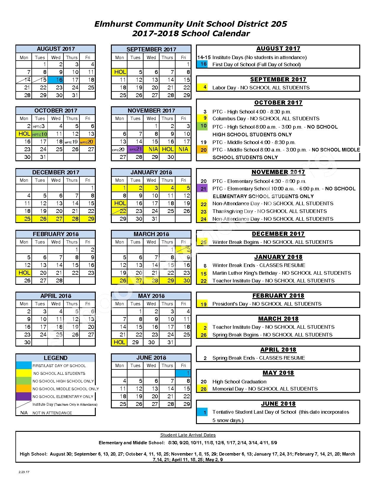 York Community High School Calendars – Elmhurst, Il York 1 School Calendar