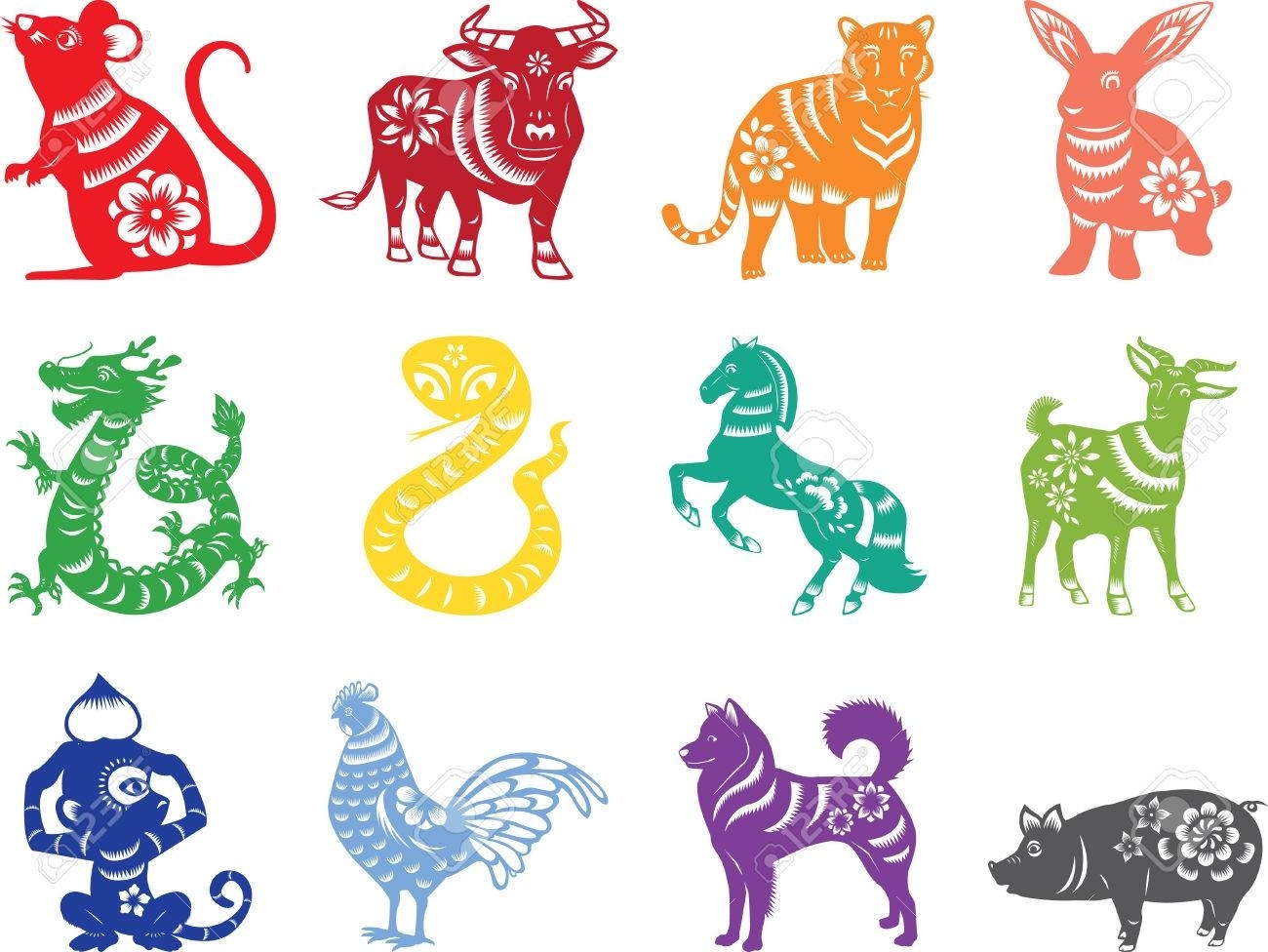 12 Chinese Zodiac Clipart Perky Printable Explanation Of Chinese Animal Zodiac