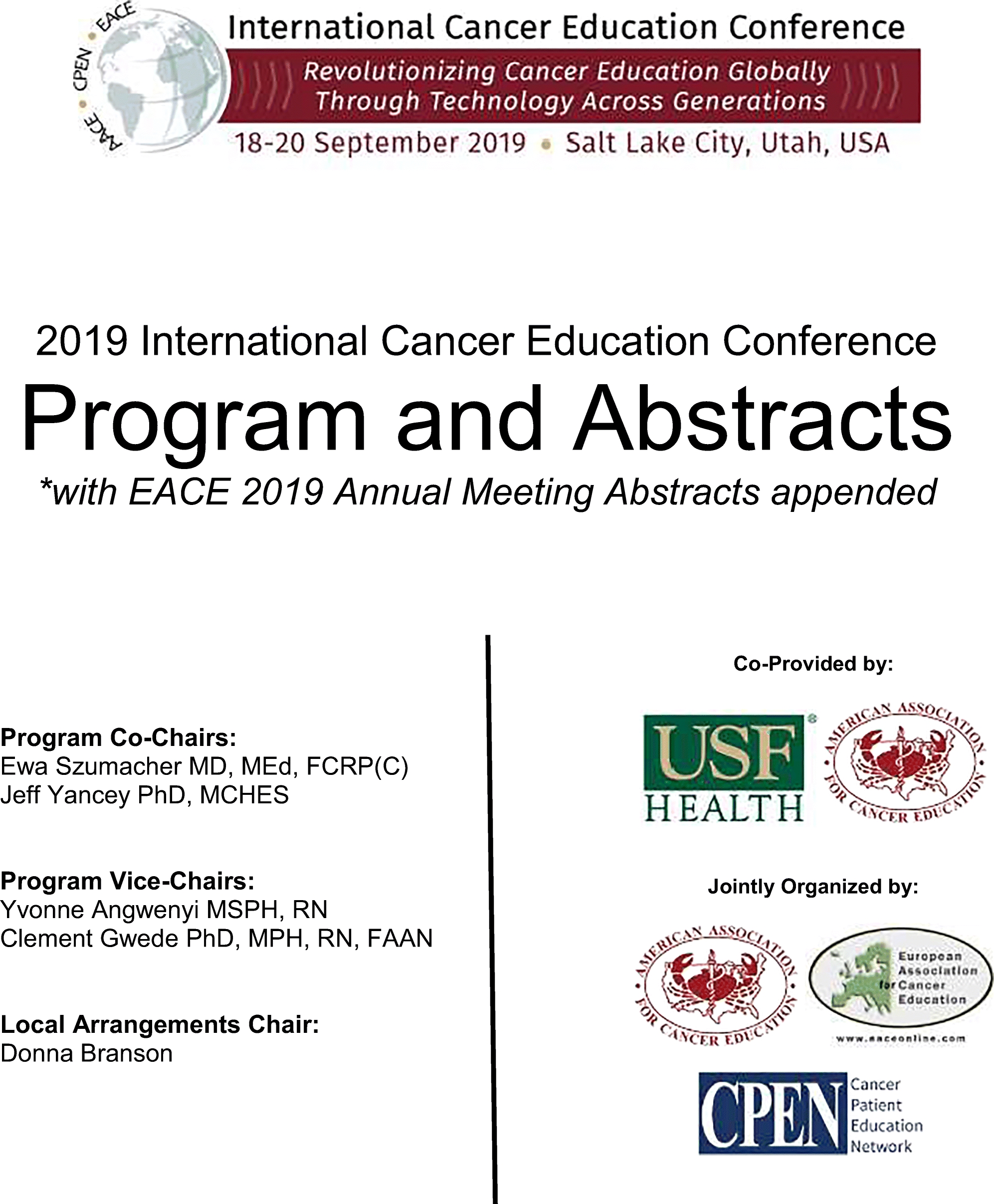 2019 International Cancer Education Conference Program And Lexington School District Five Calendar