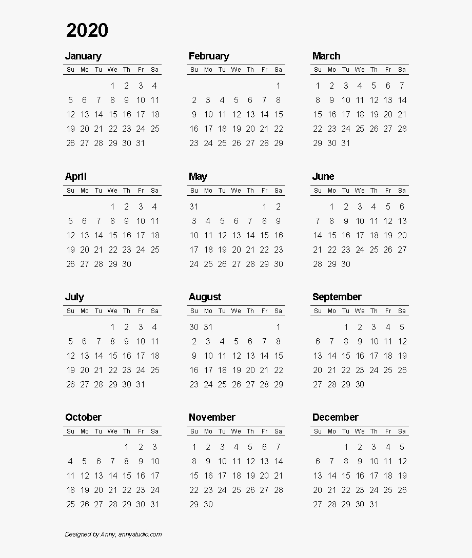 2020 Calendar Png Clipart - Printable Calendar 2019 Week Free Printable Calendars Hong Kong