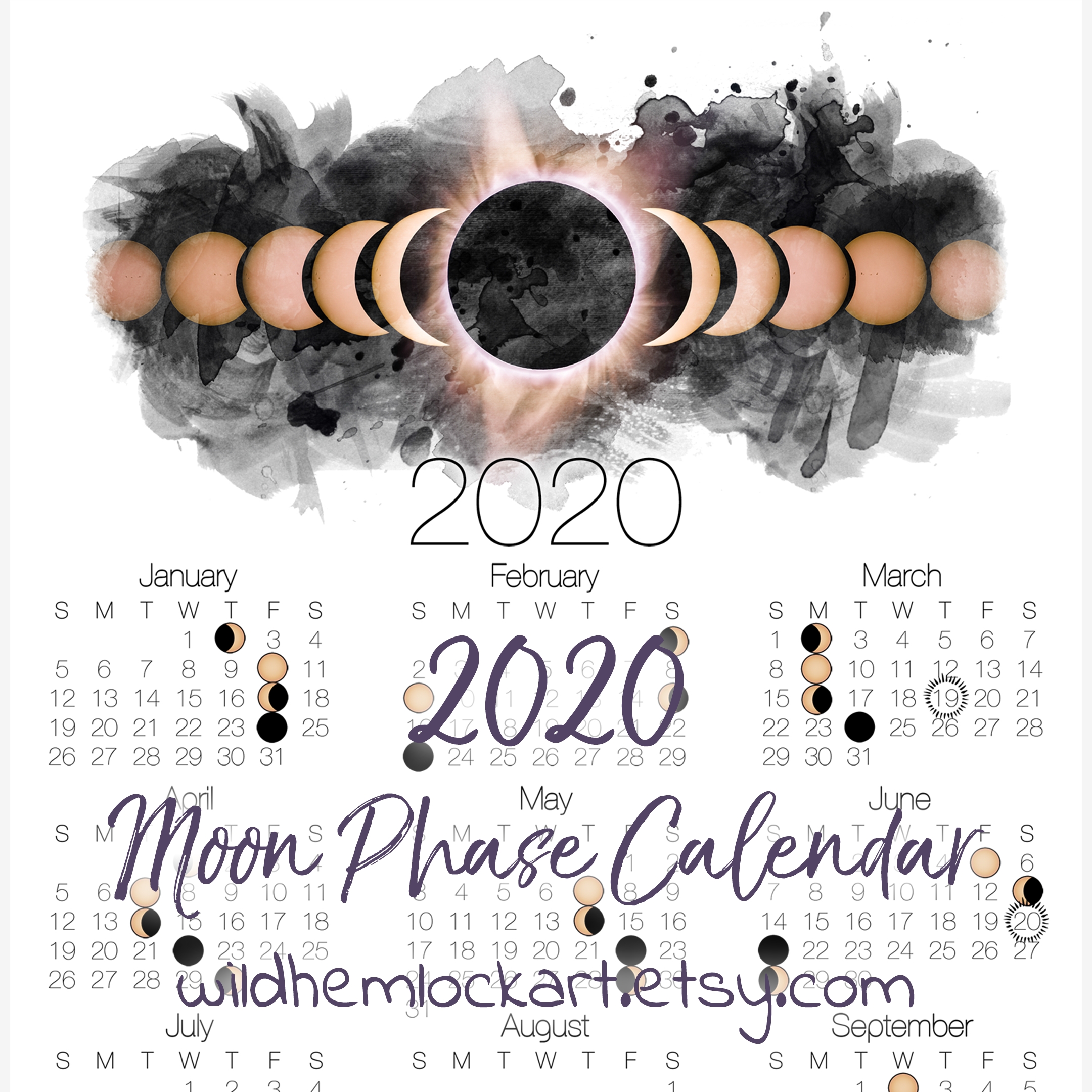 2020 Moon Phase Calendar - Lunar Calendar With Solar Eclipse Exceptional March 2020 Lunar Calendar