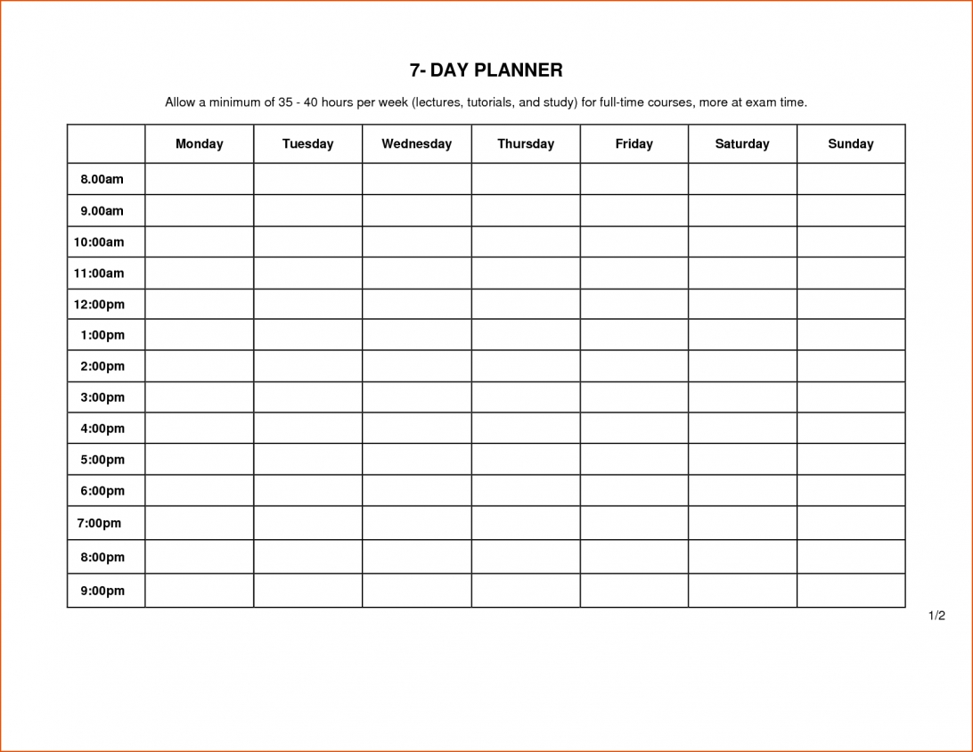 24 Hour Weekly Calendar Template Shift Schedule Free 7 Day 24 Hour 7 Day Template