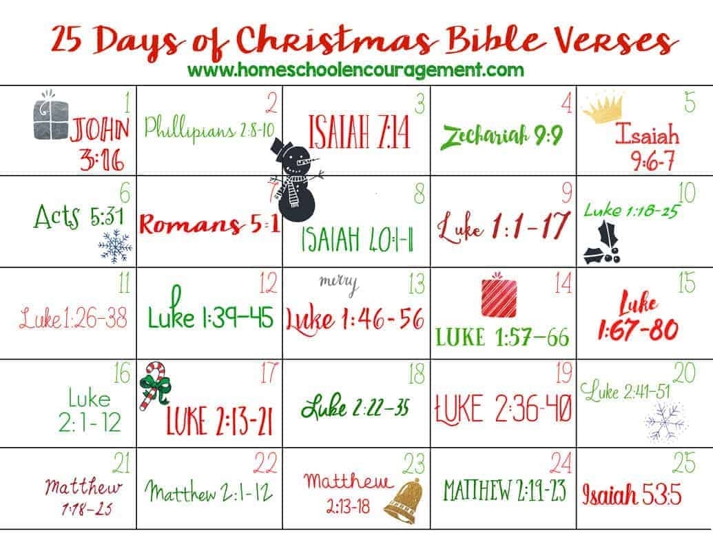 Remarkable Printable December Countdown To Christmas Calendar
