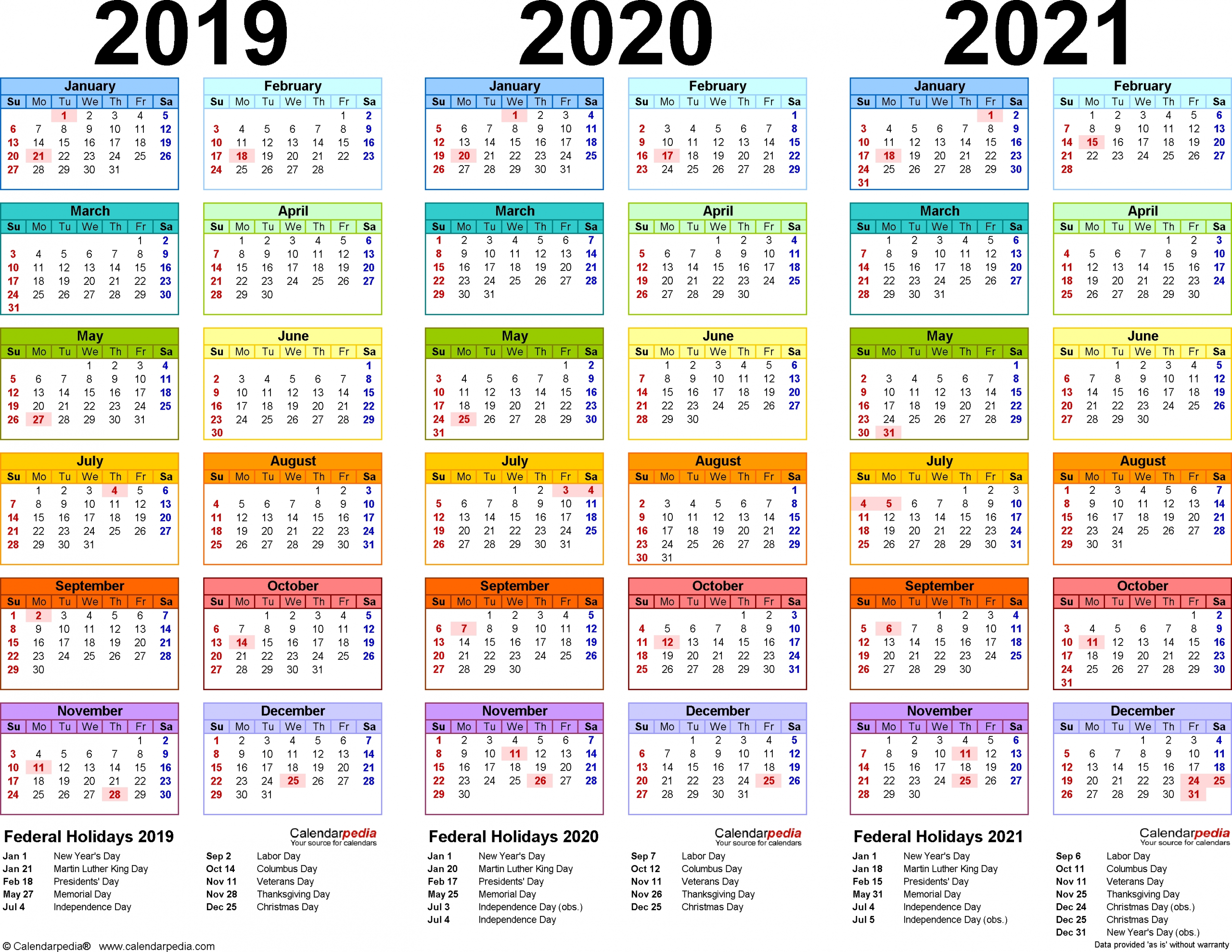 3 Year Calendar Printable - Colona.rsd7 Remarkable Printable Calendars 2020 - 2022