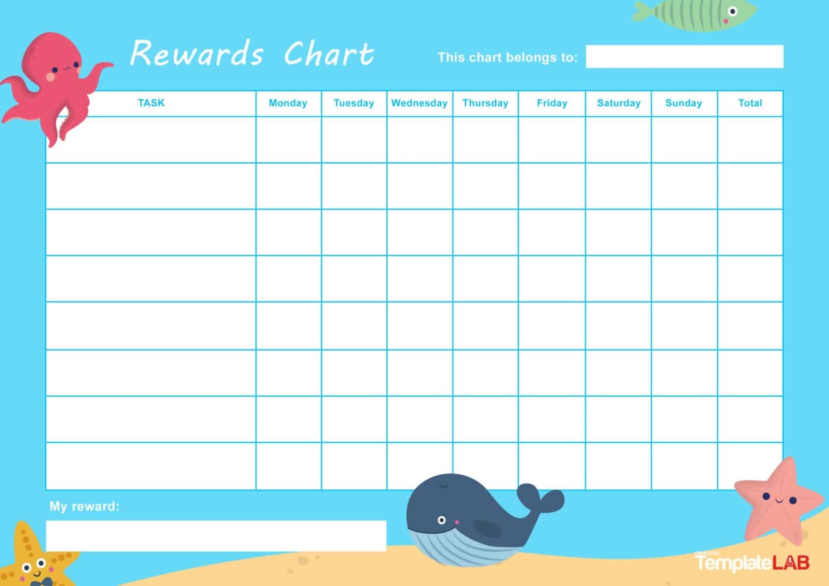 44 Printable Reward Charts For Kids (Pdf, Excel &amp; Word) Exceptional Monthly Behaviour Chart For Preteens