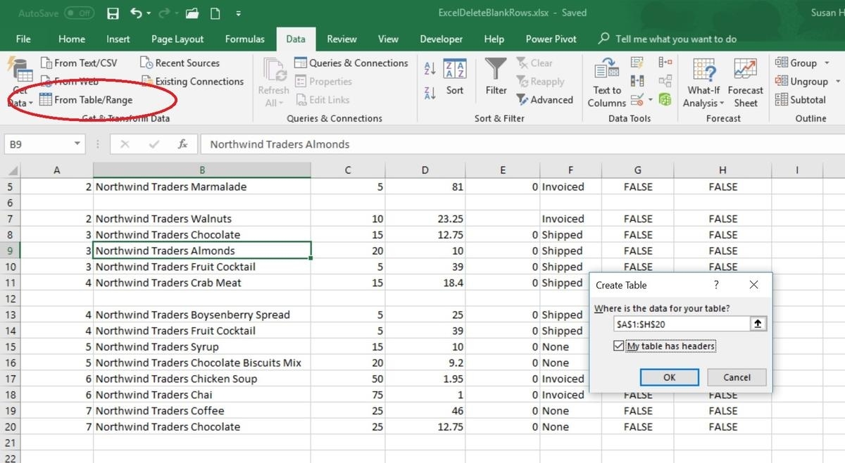 5 Ways To Delete Blank Rows In Excel - Techrepublic Exceptional T Minus Schedule In Excel