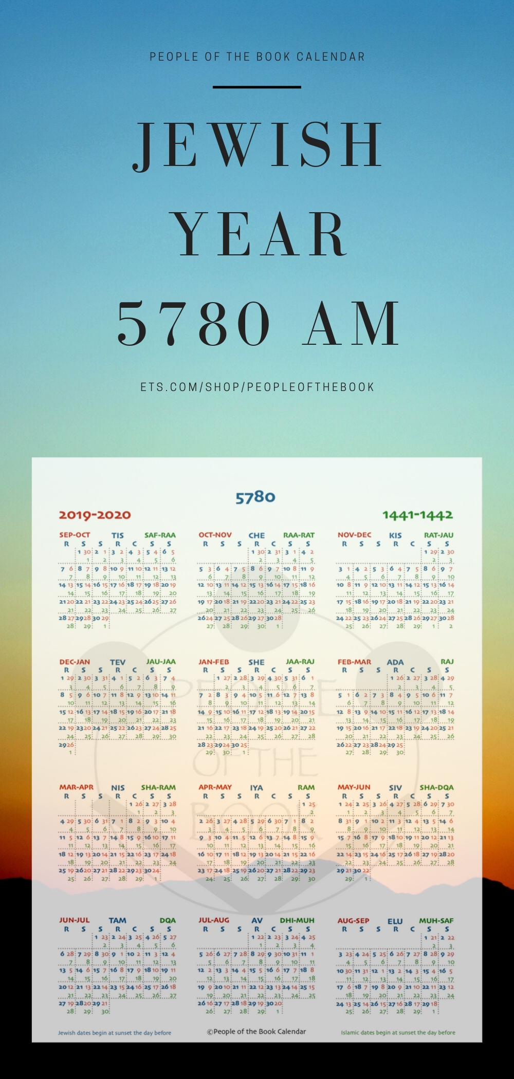 Printable Hebrew Gregorian Calendar Tishri 5781 Calendar With