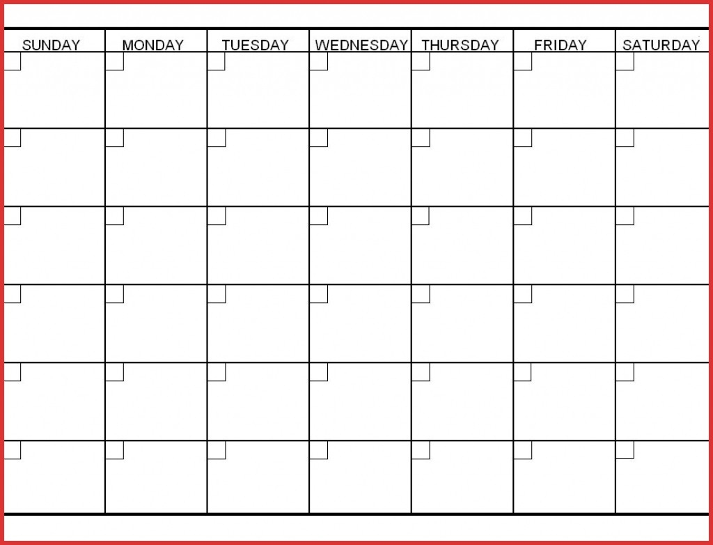 6 Weeks Calendar Template - Colona.rsd7 Blank Six Week Calendar Printable