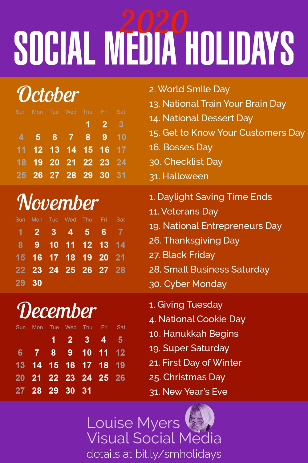 84 Social Media Holidays You Need In 2020: Indispensable! 2020 Calendar Important Dates