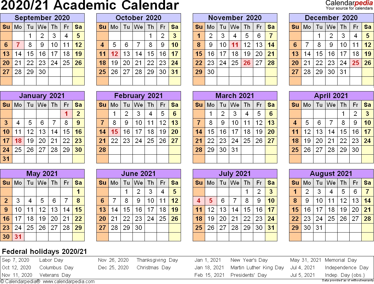 Academic Calendars 2020/2021 - Free Printable Word Templates Incredible Sabarimala Calendar 2019 To 2020