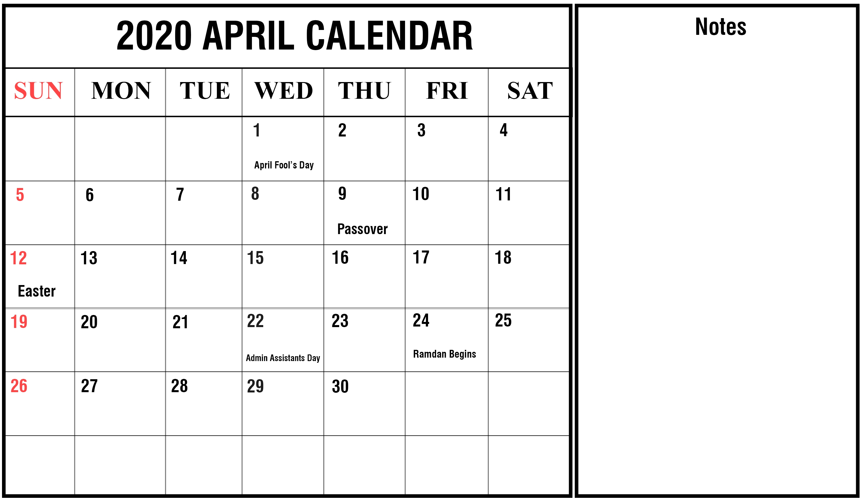 April 2020 Calendar Wallpapers - Top Free April 2020 Remarkable April 2020 Calendar Easter