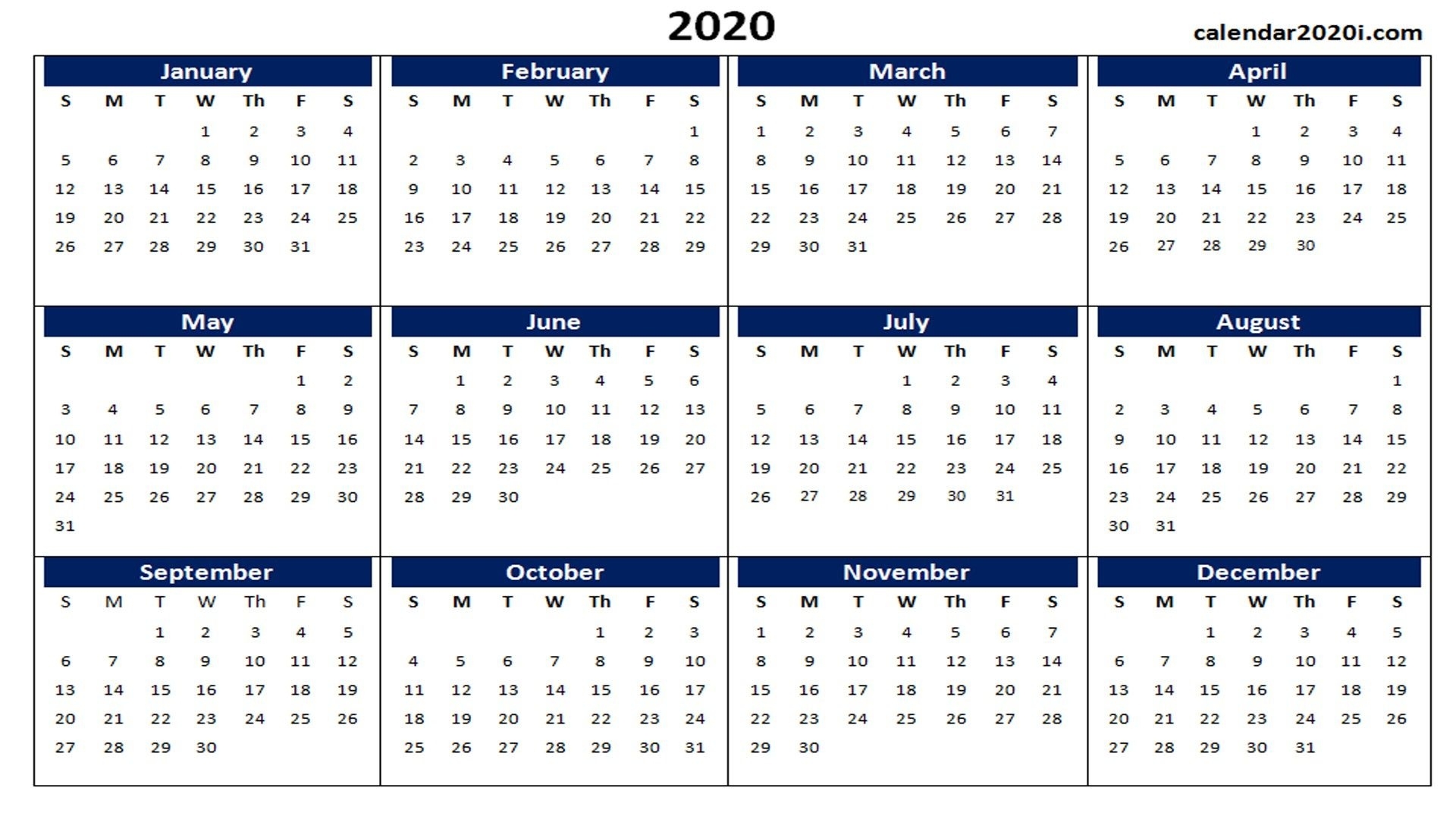 Blank 2020 Calendar Printable Templates January 2020 Word Microsoft Word Calendar 2020 Template