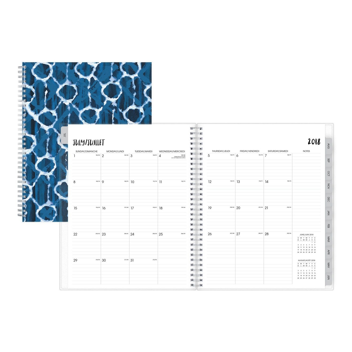 Blue Sky Kanoko Large Weekly/monthly Pp Planner For 2018-19 Exceptional 14 X 8.5 Monthly Calendar