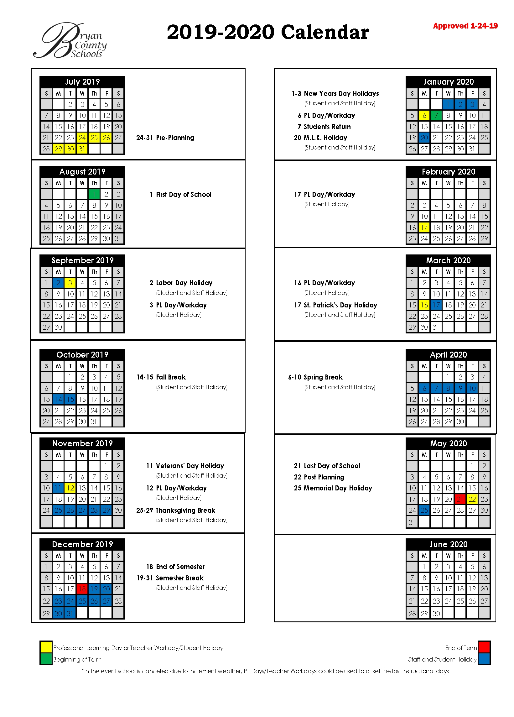 Remarkable Ga Pre K School Calendar Printable Blank Calendar Template