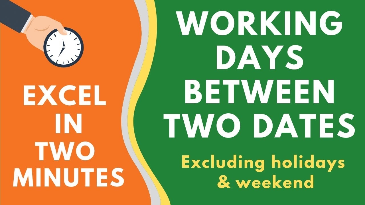 Calculate Working Days Between Two Dates In Excel (Excluding Weekend &amp;  Holidays) Remarkable Countdown Clock Without Weekends And Holidays