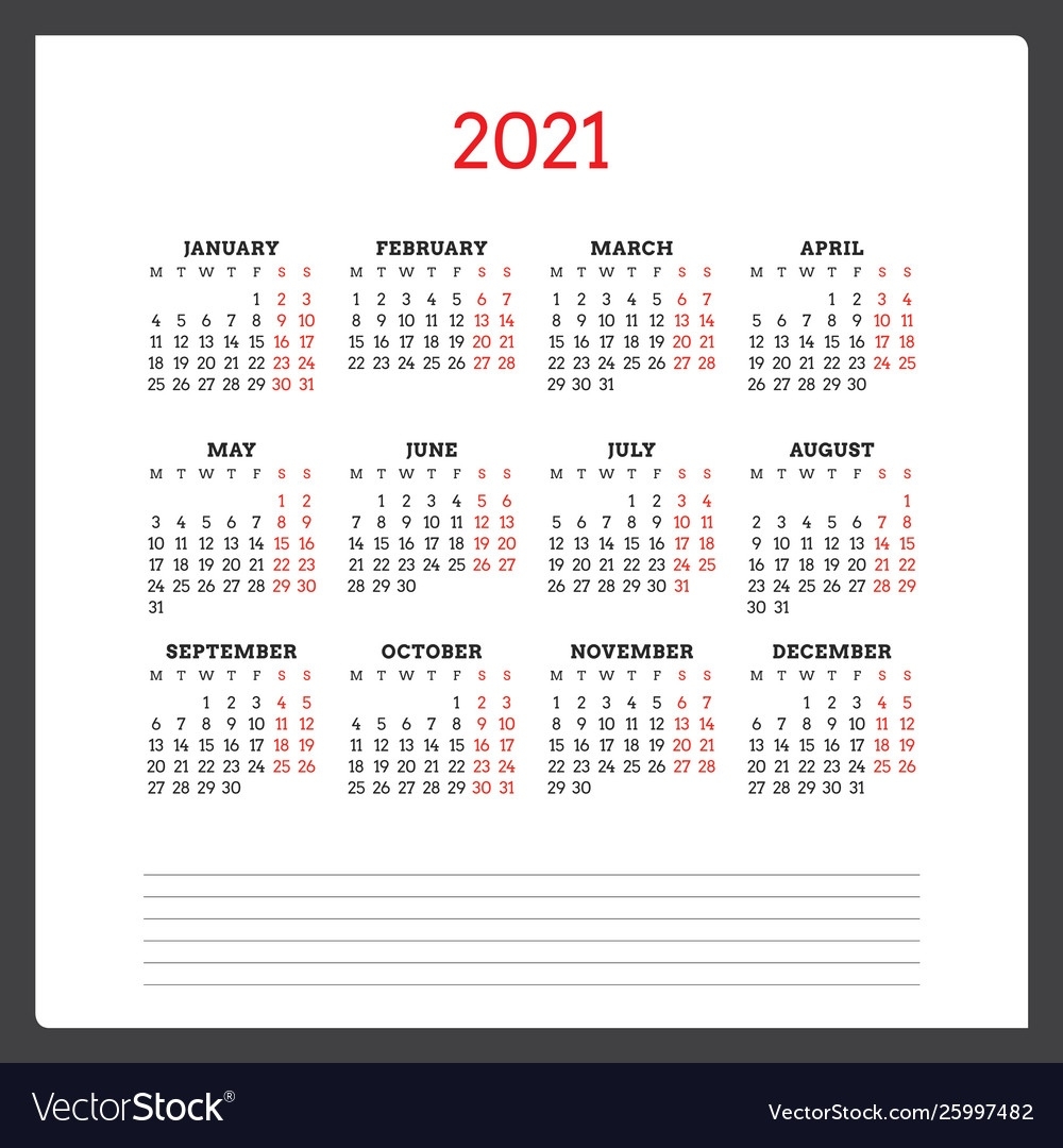 Calendar For 2021 Year Week Starts On Monday Exceptional Printable Calendar Week Starts On Monday