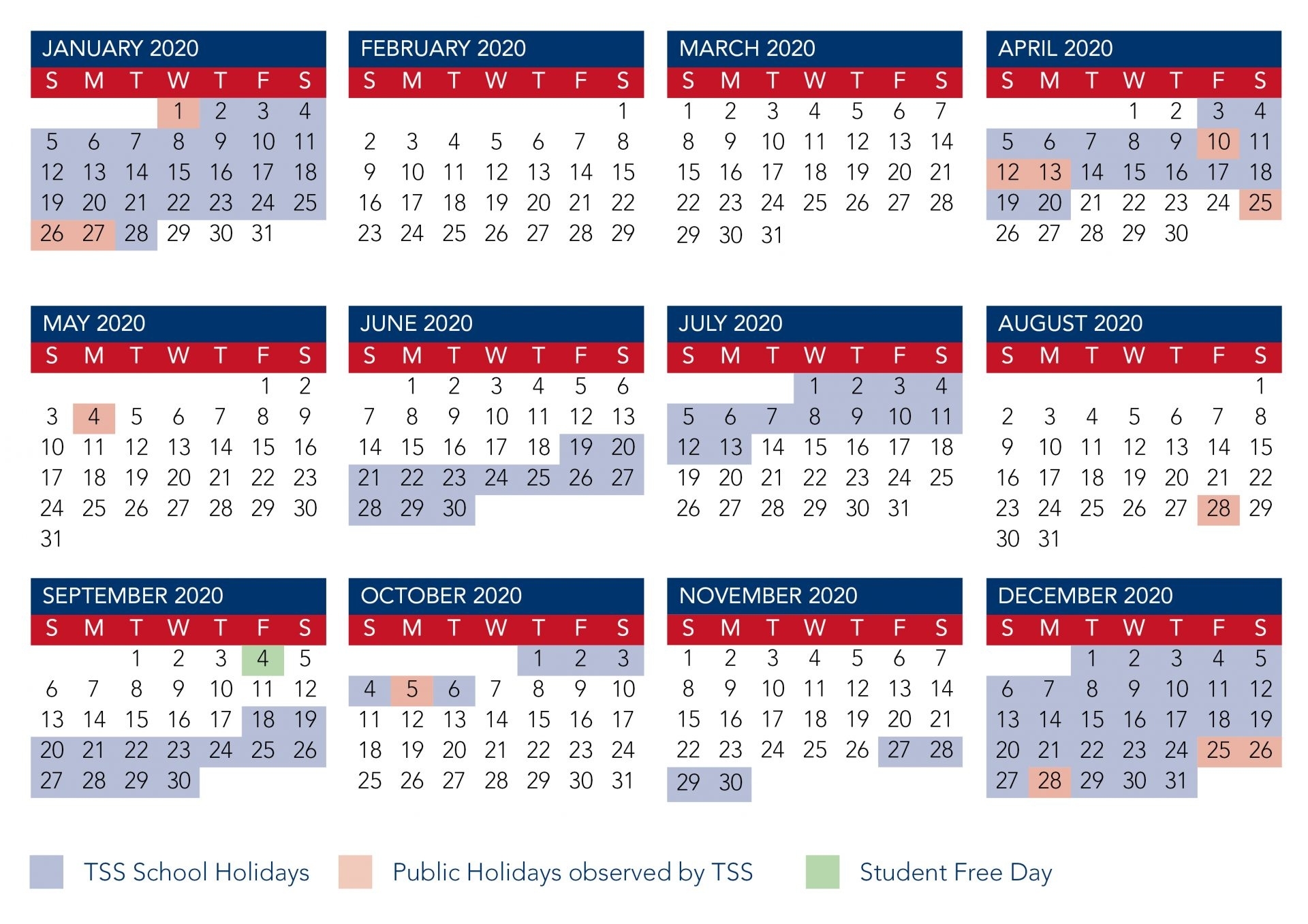 Calendar | The Southport School Incredible Calendar For Year 2020 Queensland With All Holidays