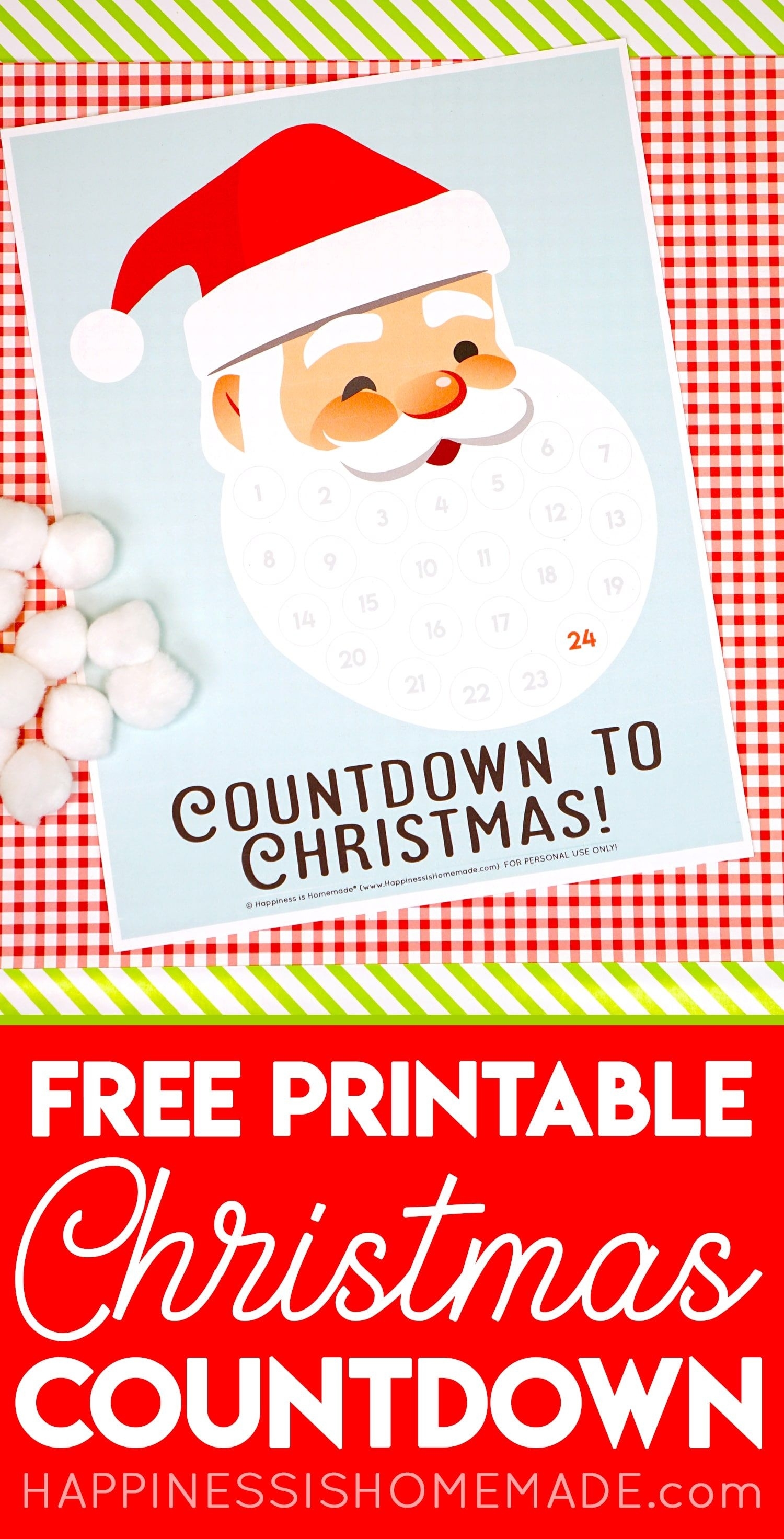 Christmas Countdown Calendar: Get The Whole Family Ready For Free Printable Christmas Countdown Calendar