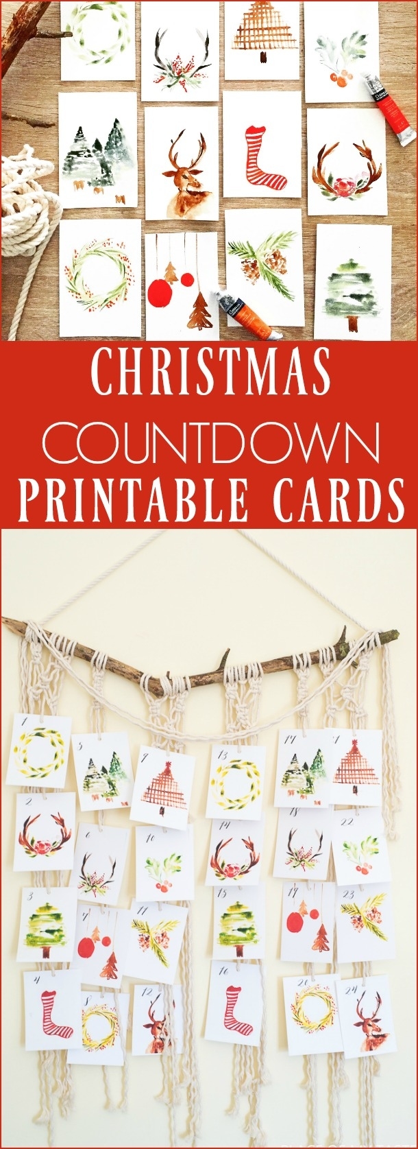 Christmas Countdown Printable - Place Of My Taste Exceptional Printable Christmas Count Down 2020