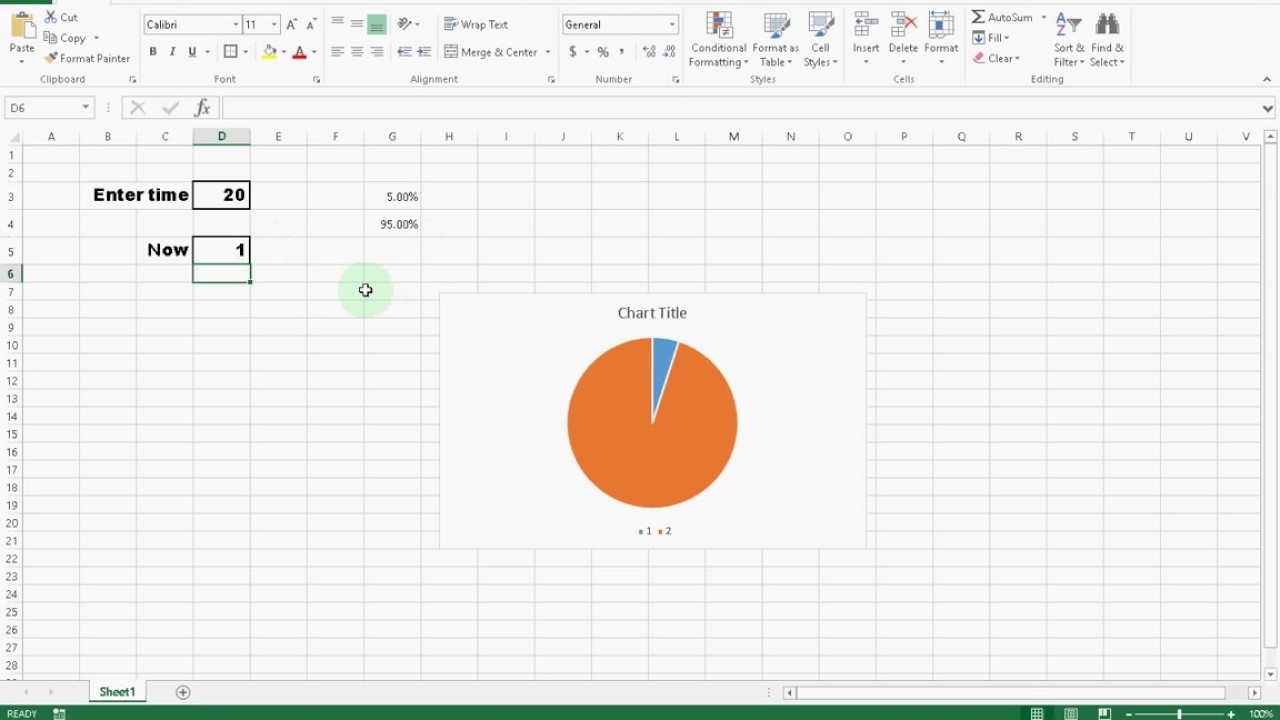 download digital clock in excel