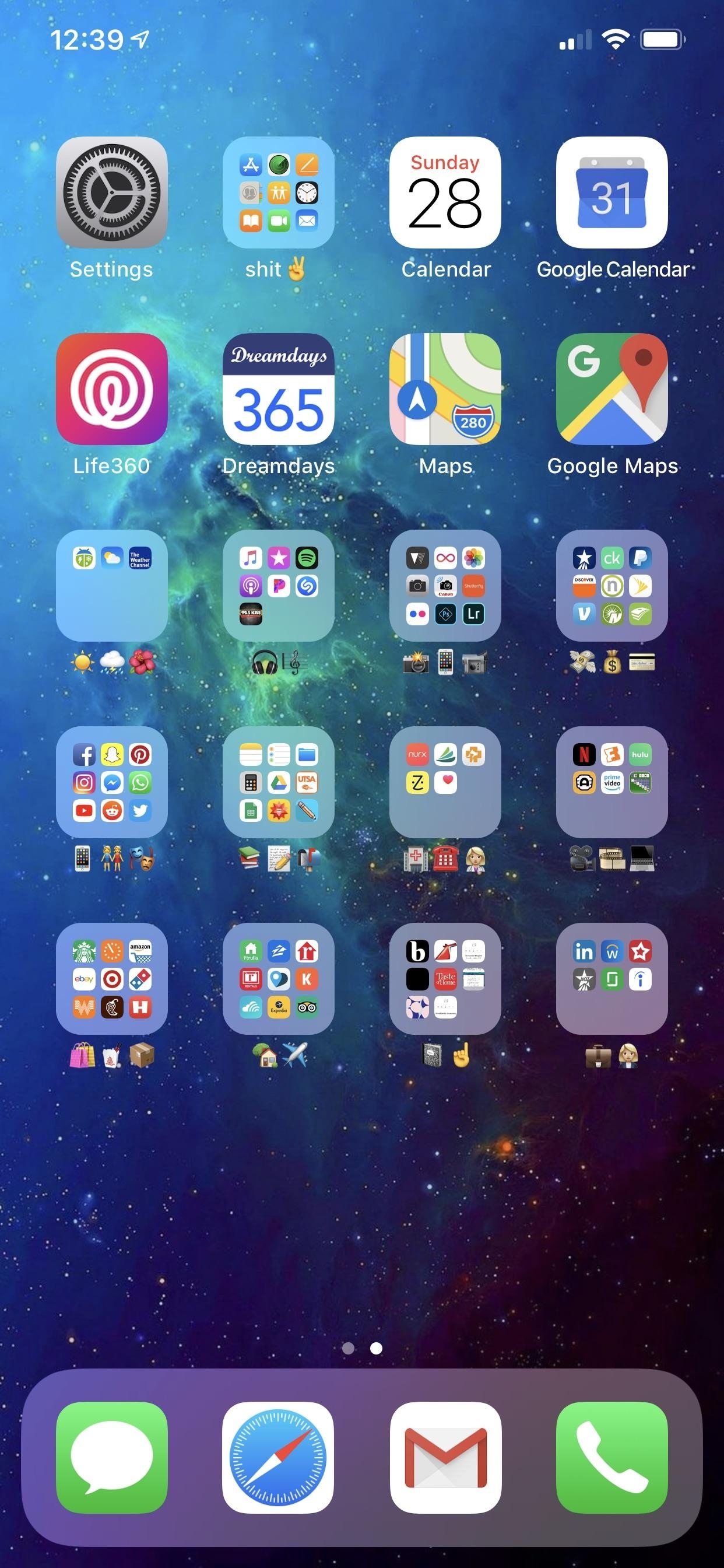 Current Setup On My Xs Max! I&#039;m A Folders Person Lol : Iossetups How To Make Dreamdays My Home Screen