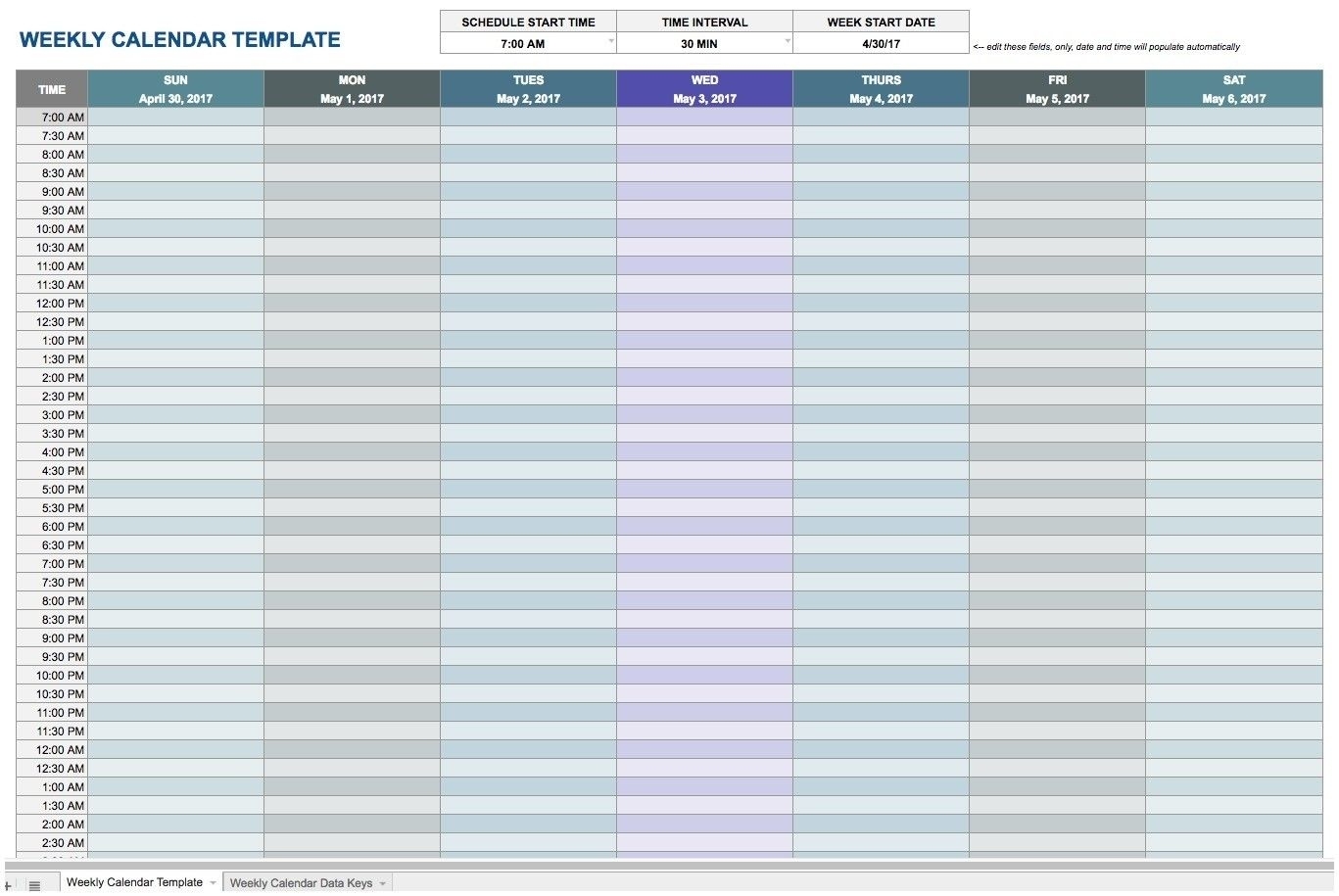 incredible-30-minute-increment-schedule-template-excel-printable