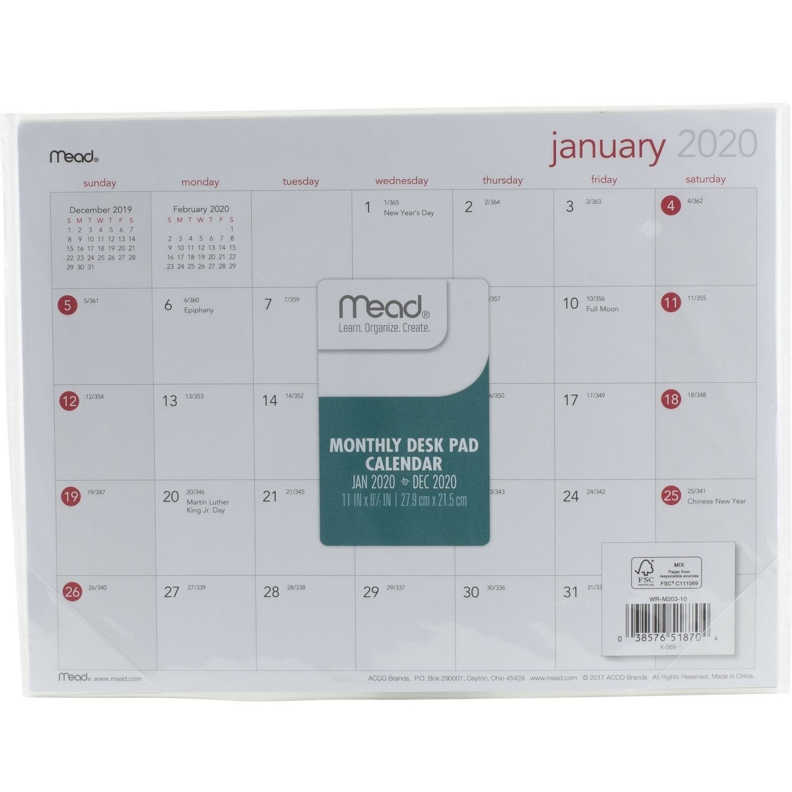 Details About Mead 2020 Monthly Desk Pad Calendar 11&quot; X 8.5&quot; Exceptional 14 X 8.5 Monthly Calendar