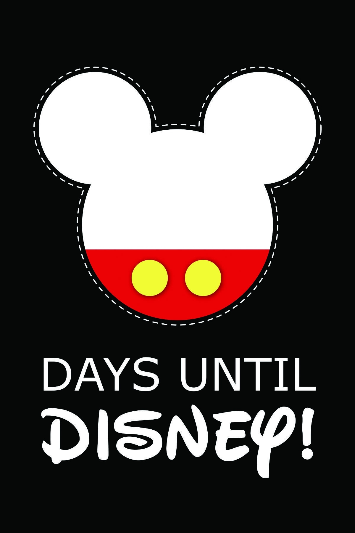 Diy Printable Disney Countdown | Disney Countdown, Disney Dashing Count Down To Disney Printables