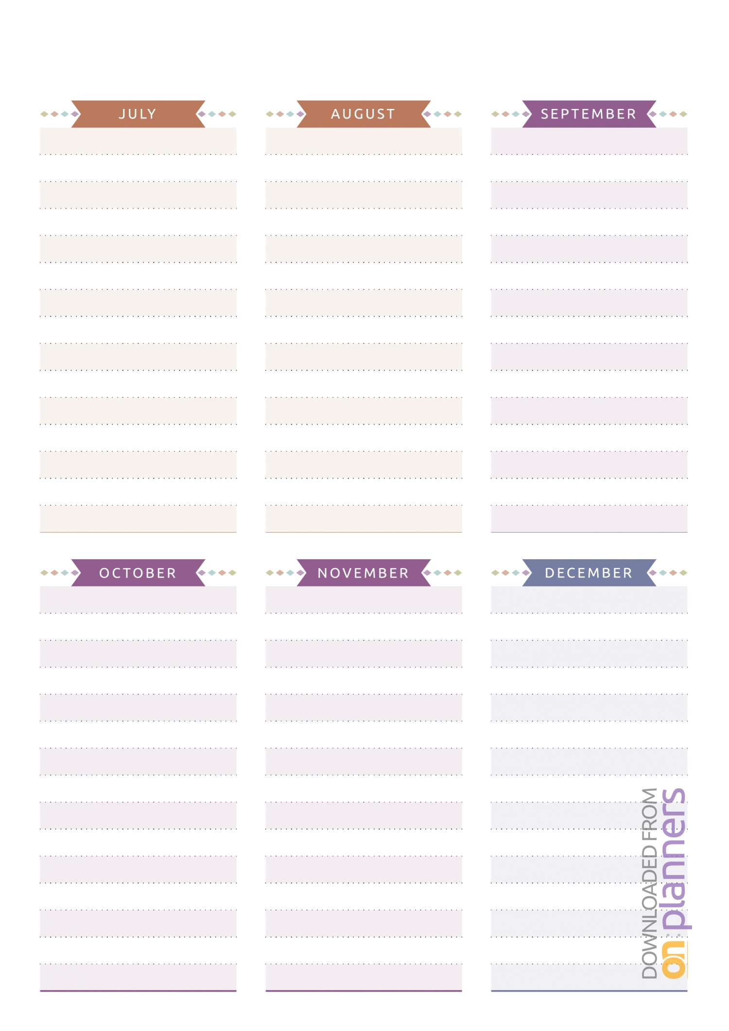 Download Printable Birthday Calendar - Casual Style Pdf Free Printable Birthday Calendar Template