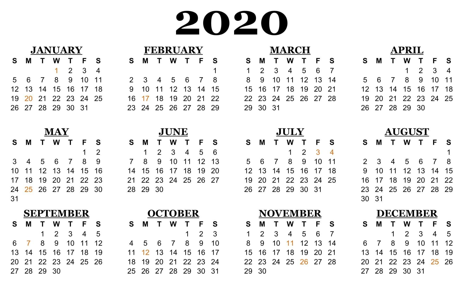 ❤️printable Calendar 2020 Templates With Nsw Public Impressive South African Calendar 2020 Pdf