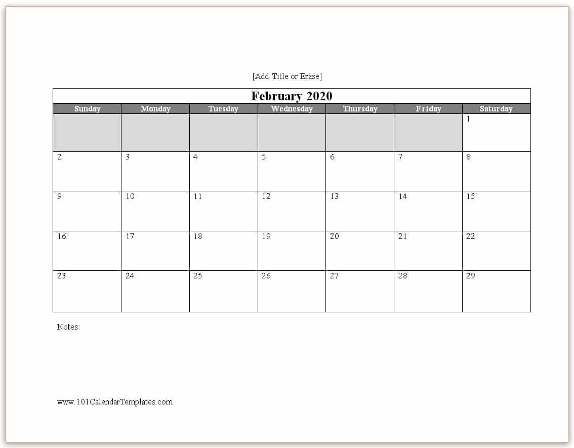 Free 2020 Calendar Template Word Ms Word Printable Calendars 2020