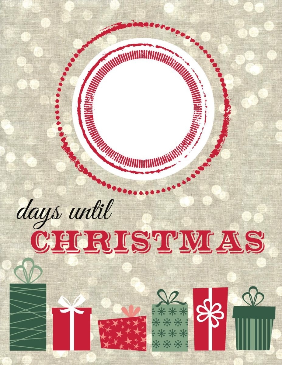 Free Christmas Countdown Calendar Printable. Print Off And Dashing Countdown Claende To Print Off