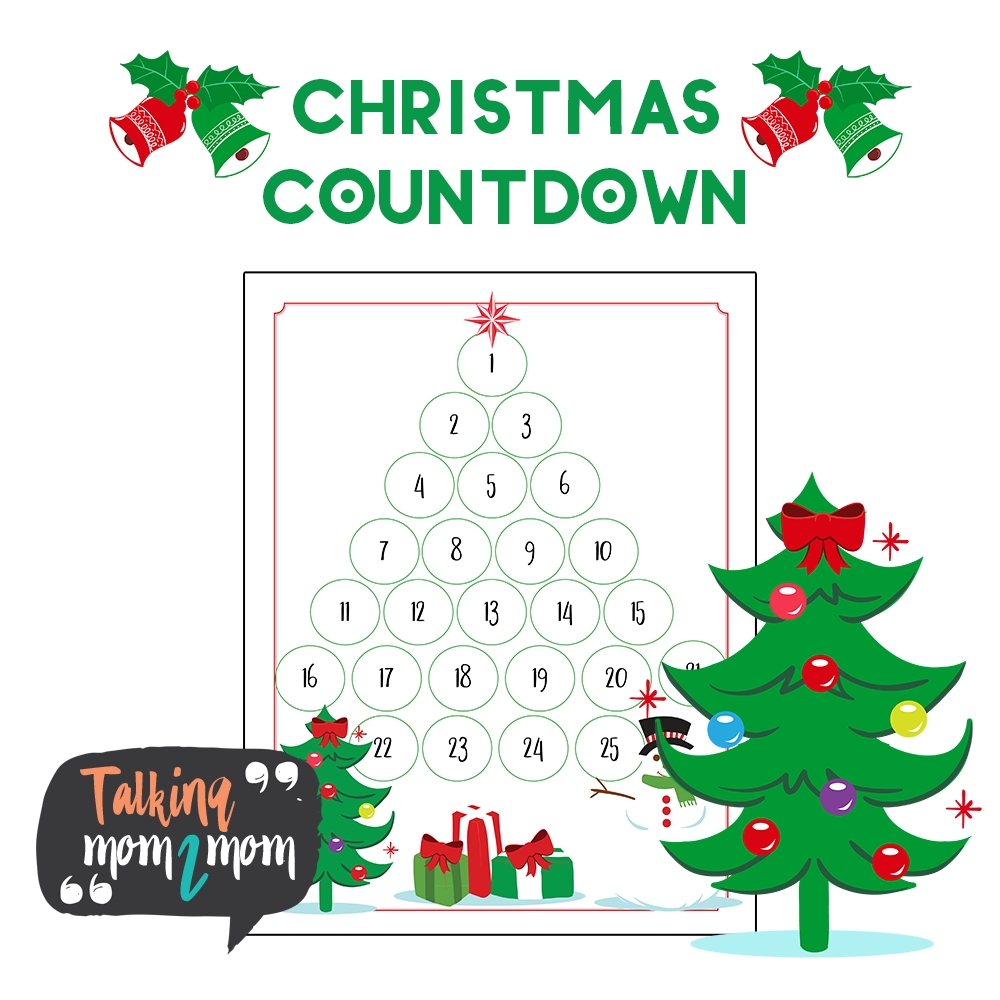 Free Christmas Tree Countdown Printable - Thrifty Homeschoolers Impressive Printable Christmas Countdown 2020 For Kids