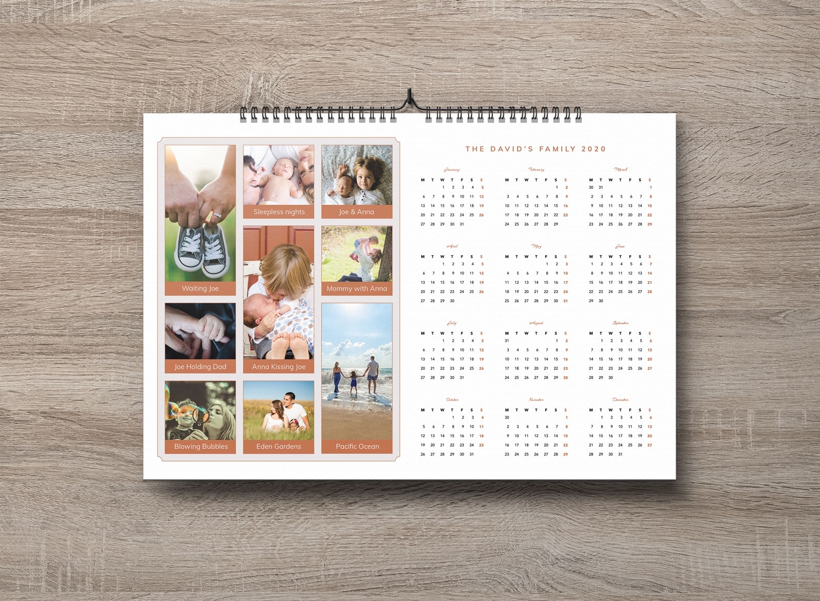 Free Family Pictures 2020 Calendar Design Template In Ai Perky Making A Calendar Template In Photoshop