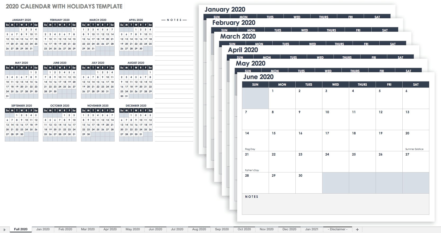 Free Google Calendar Templates | Smartsheet Google Sheets Monthly Planner Template