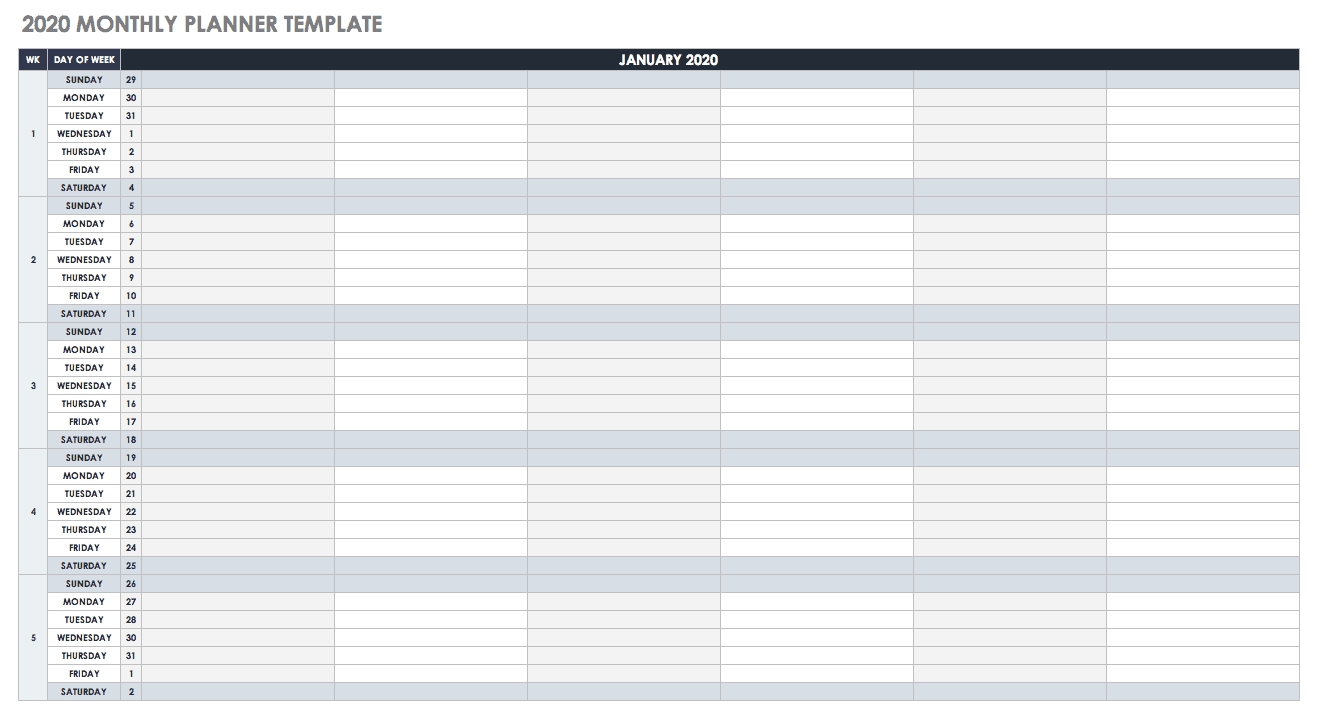 Free Google Calendar Templates | Smartsheet Remarkable Blank Yearly Calendar In Goole Doc