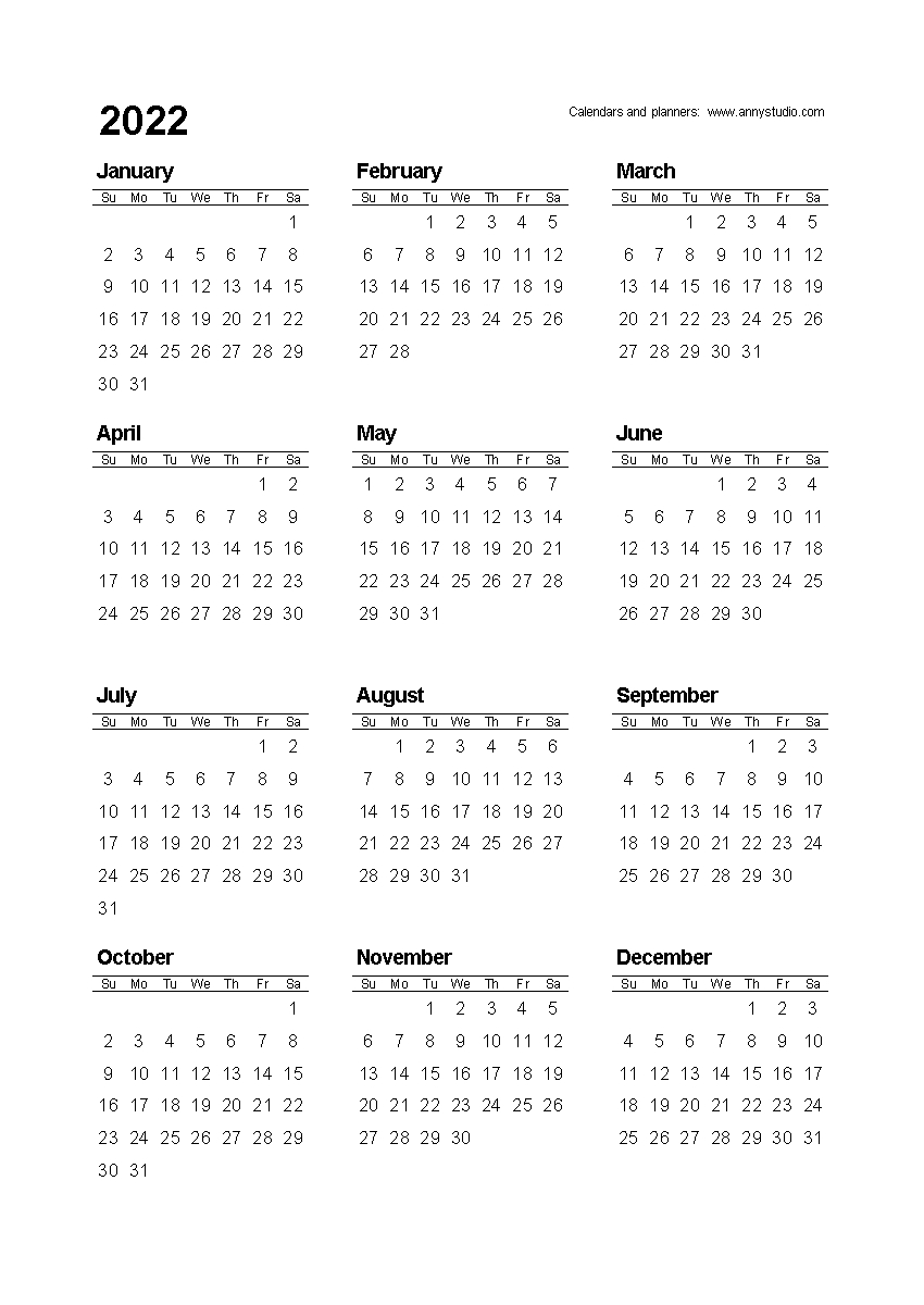 Free Printable Calendars And Planners 2020, 2021, 2022 Perky Small Four Month At A Glance Calendar