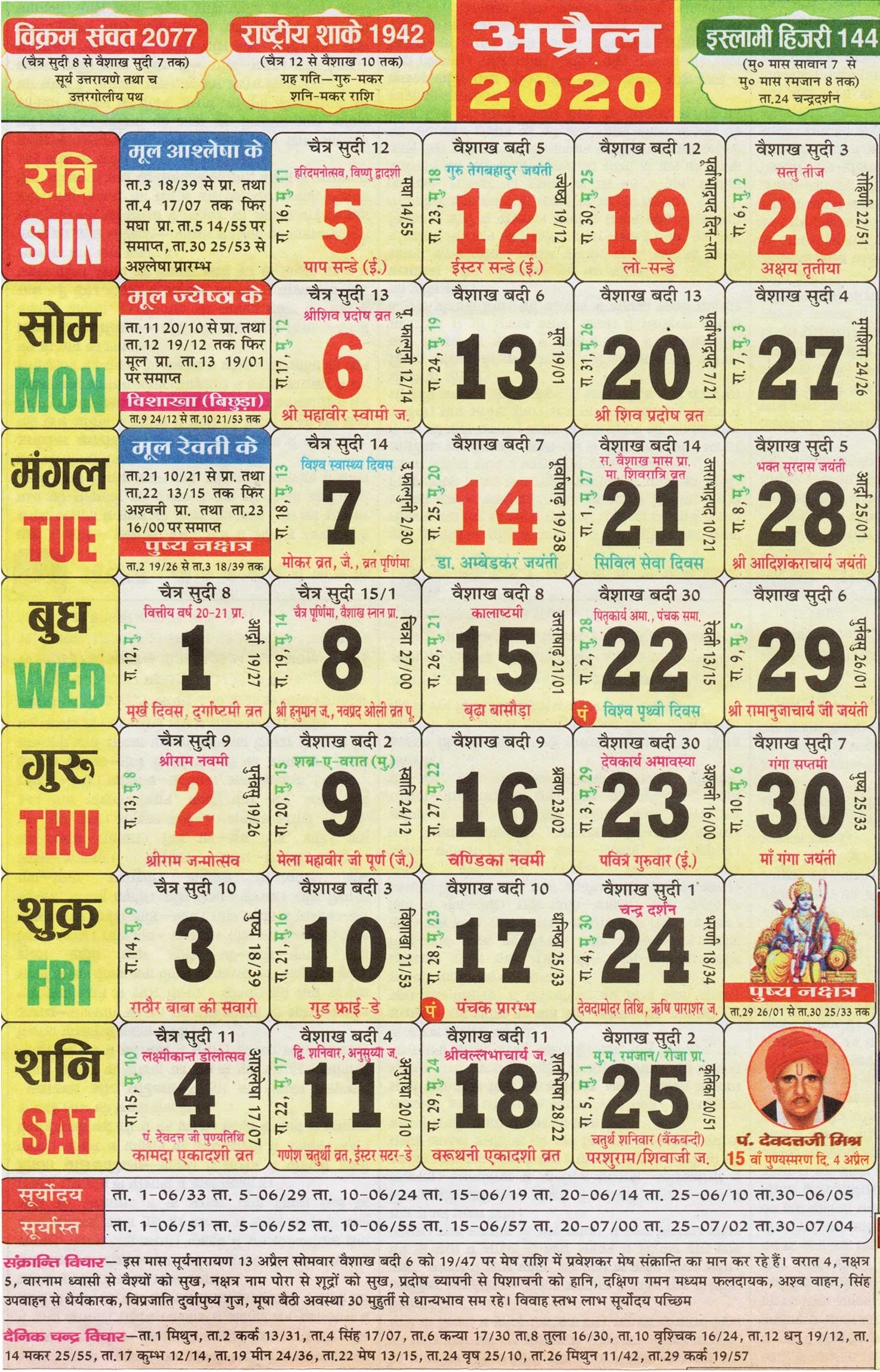Hindi Calendar April 2020 | Year Perky 2020 Calendar In Hindi