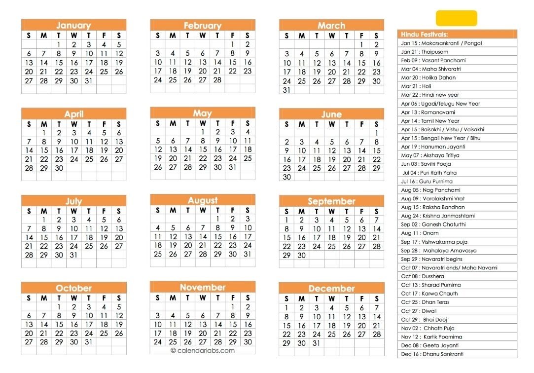 Hindu Calendar 2019 | Festivals, Tyohar, Panchang, Tithi Perky 2020 Calendar In Hindi