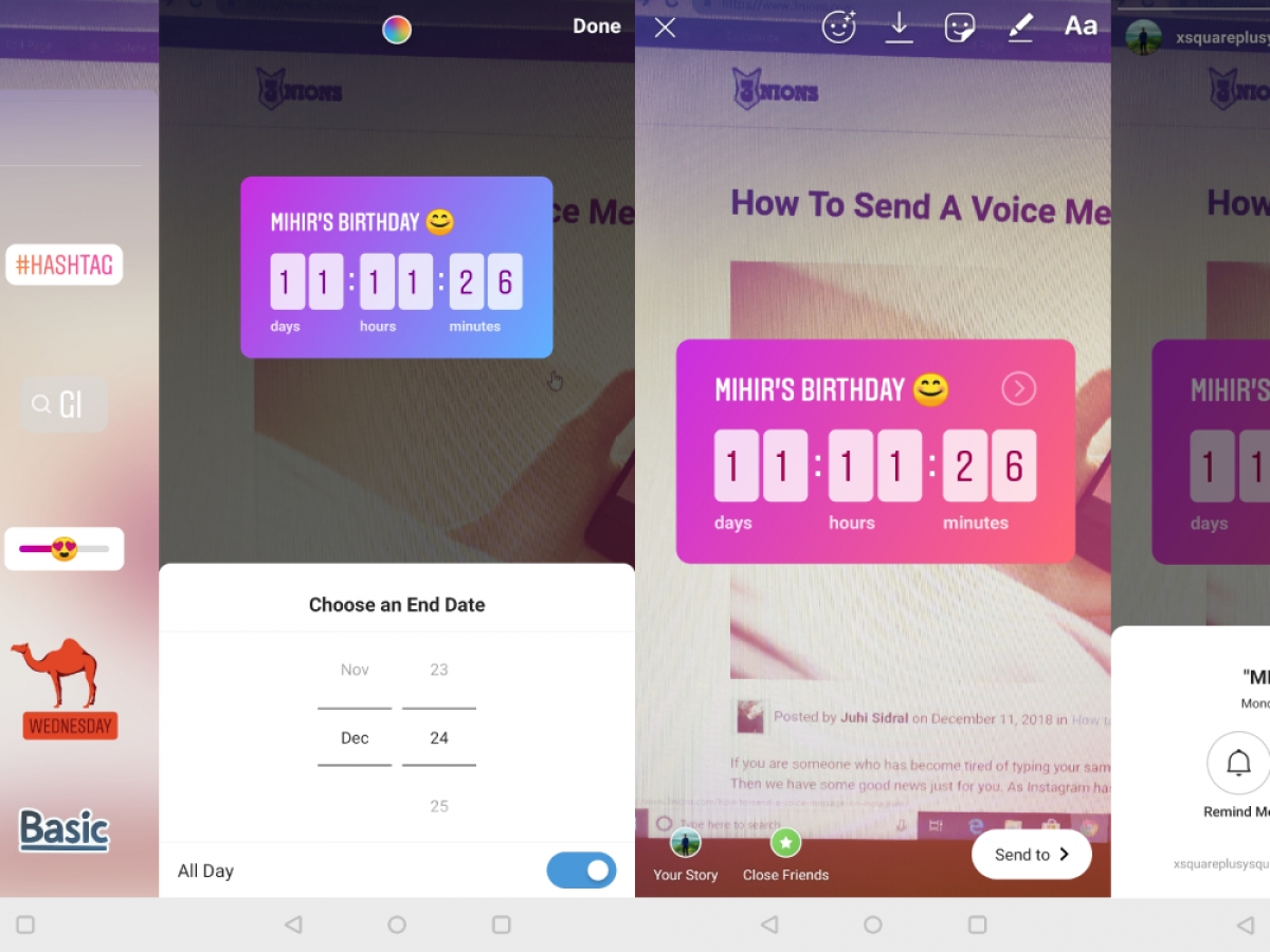 How To Add Countdown Timer On Instagram Stories « 3Nions How To Use A Countdown Timer On Your Iphone
