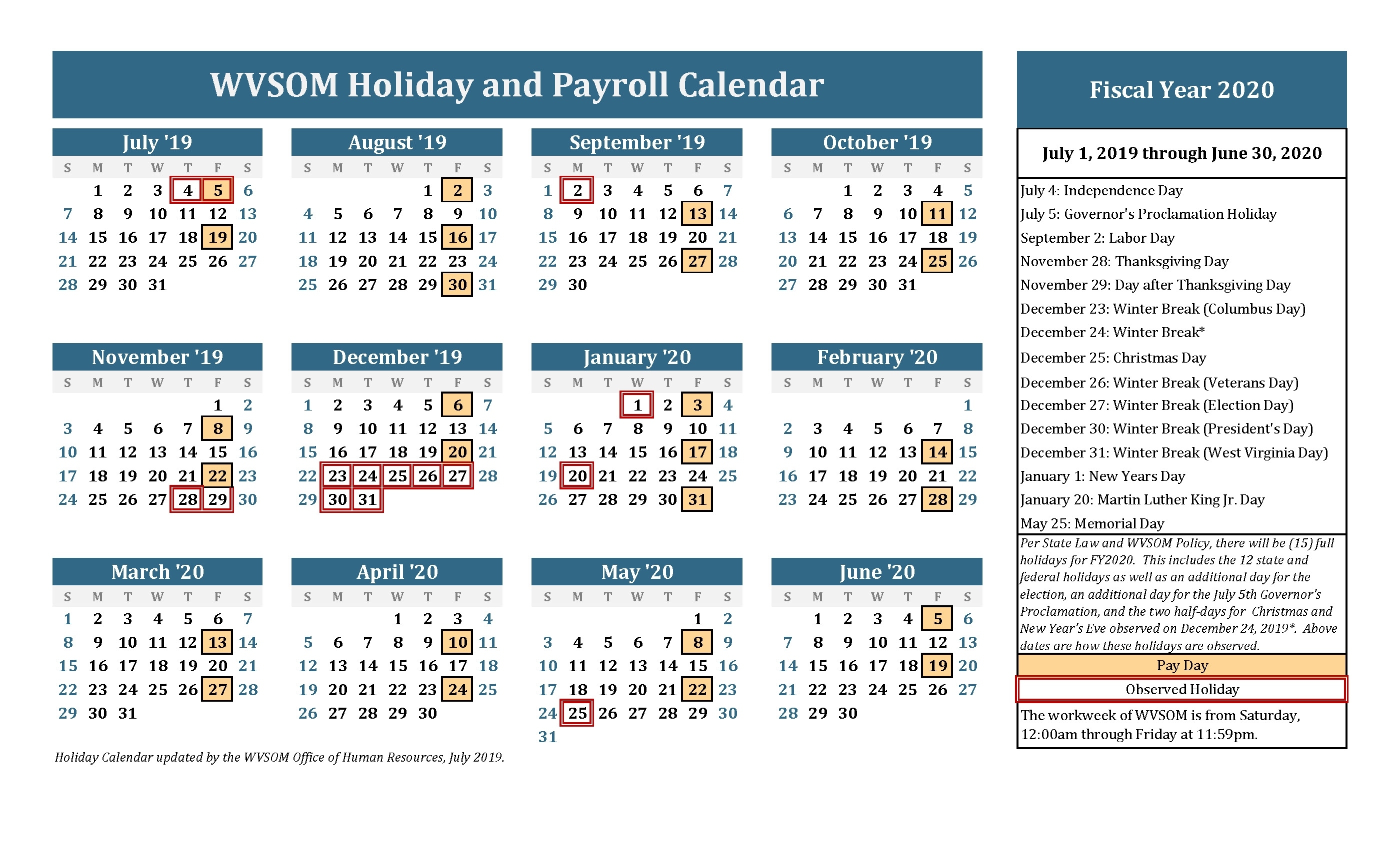 Dashing Calendar Showing Holidays For 2020 • Printable Blank Calendar