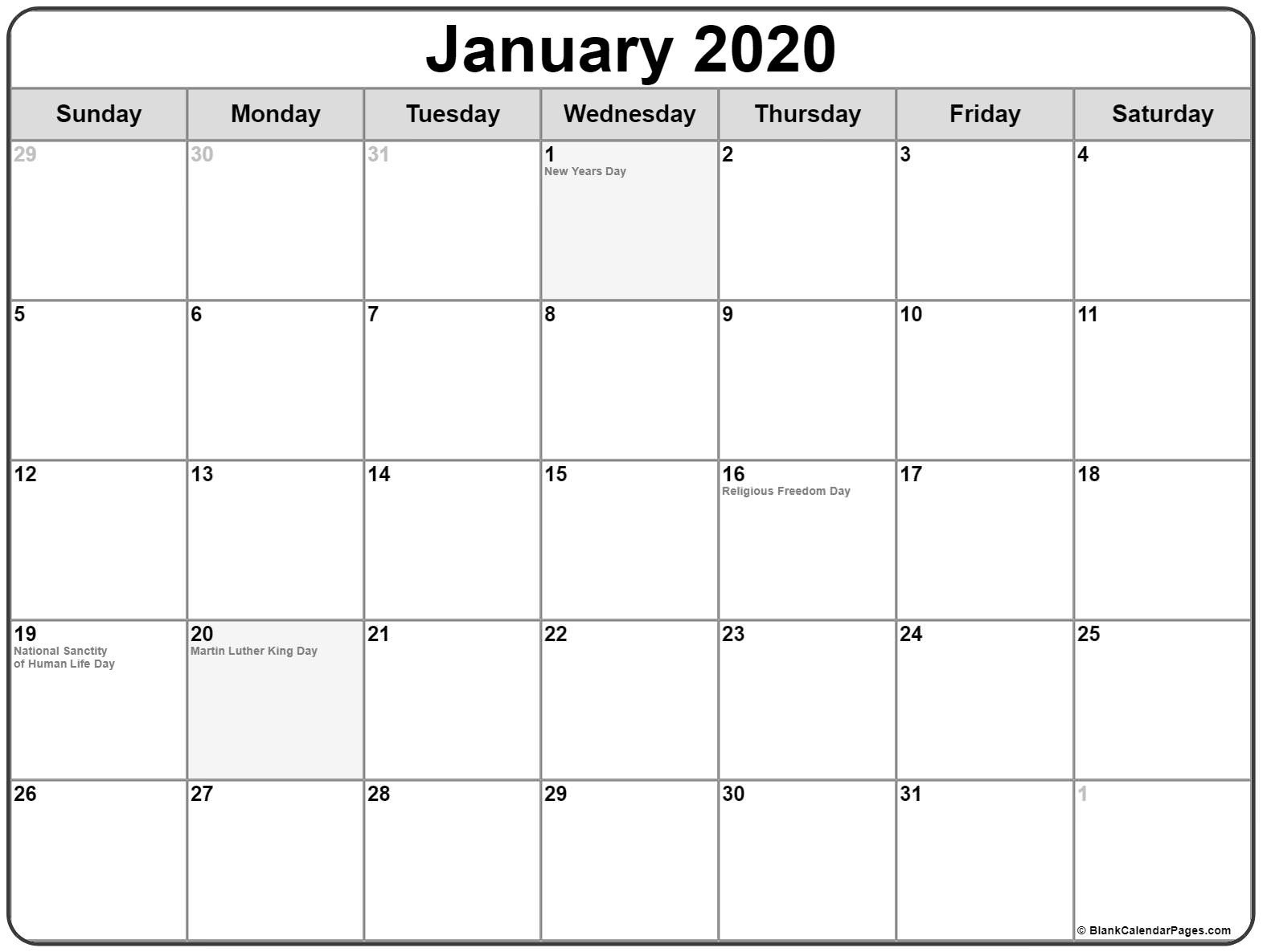 Impressive 2020 Calendar With Holidays Usa • Printable Blank Blank 2020 Calendar With Holidays Usa