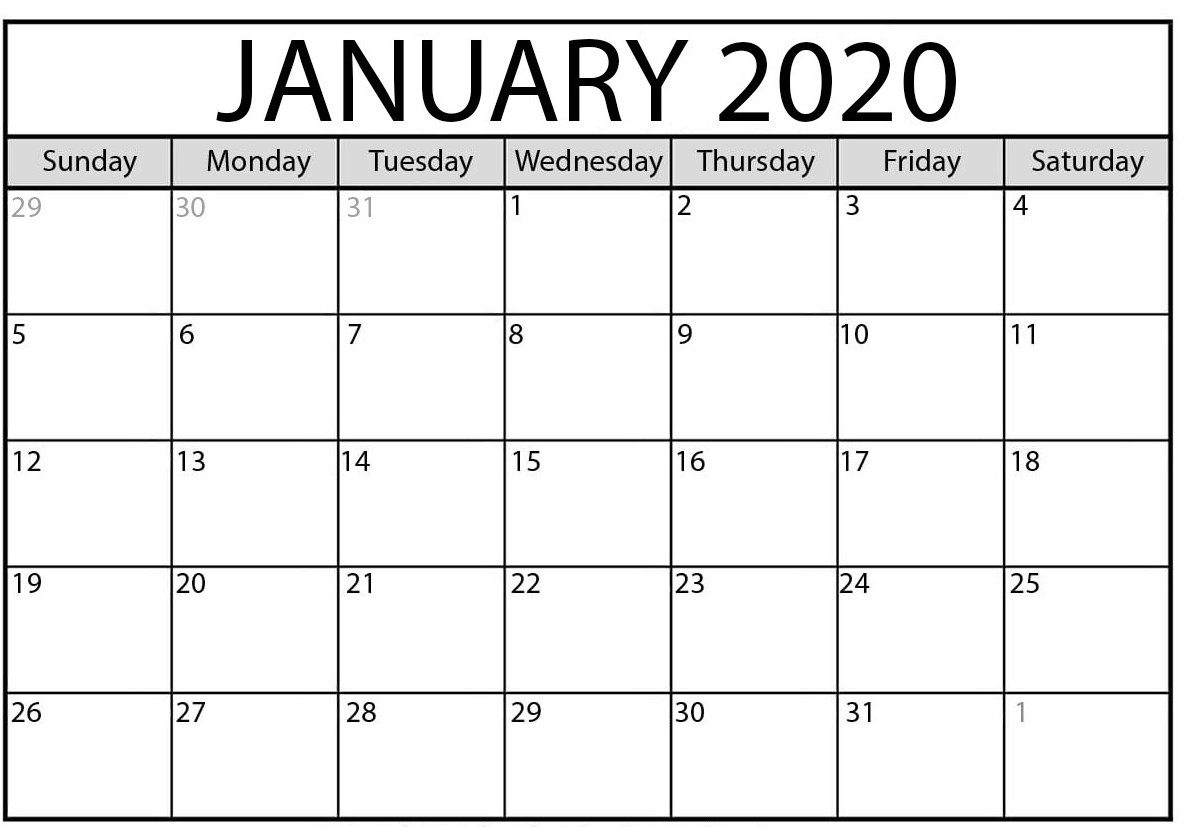 January 2020 Calendar | February 2020 Yearly Calendar Template!! Extraordinary January 2020 Calendar Printable Org