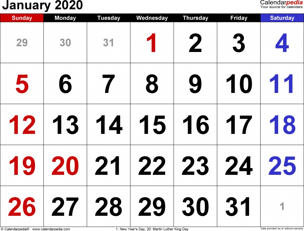 January 2020 Calendar | February 2020 Yearly Calendar Template!! Extraordinary January 2020 Calendar Printable Org
