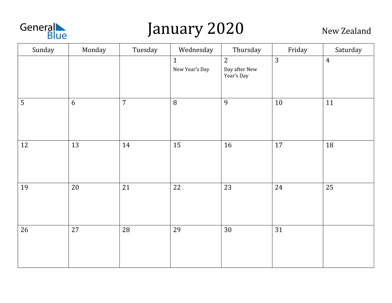 January 2020 Calendar - New Zealand Incredible January 2020 Calendar Nz