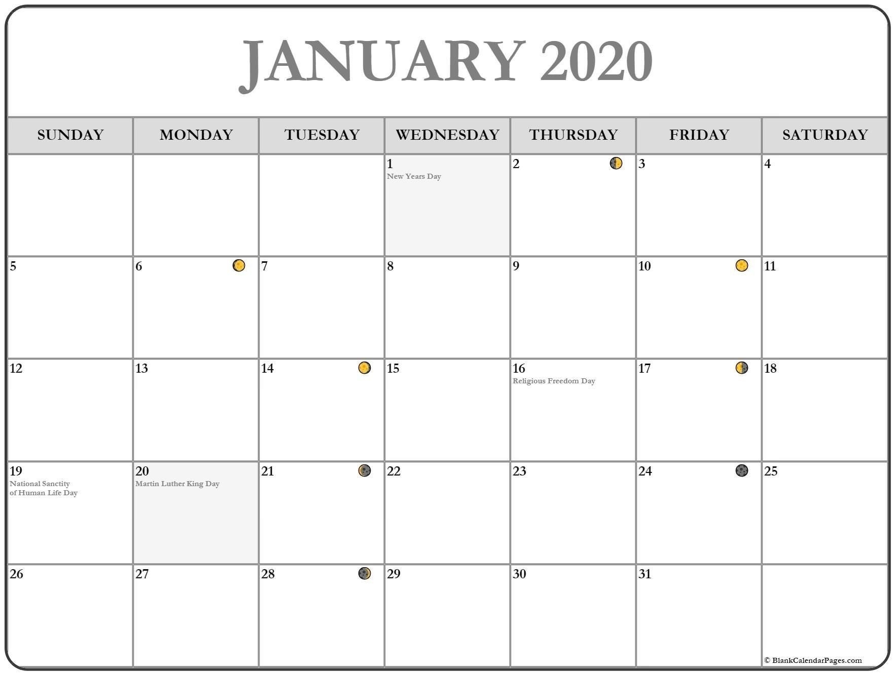 January 2020 Lunar Calendar | Monthly Calendar Template 2020 Calender With Luner Dates