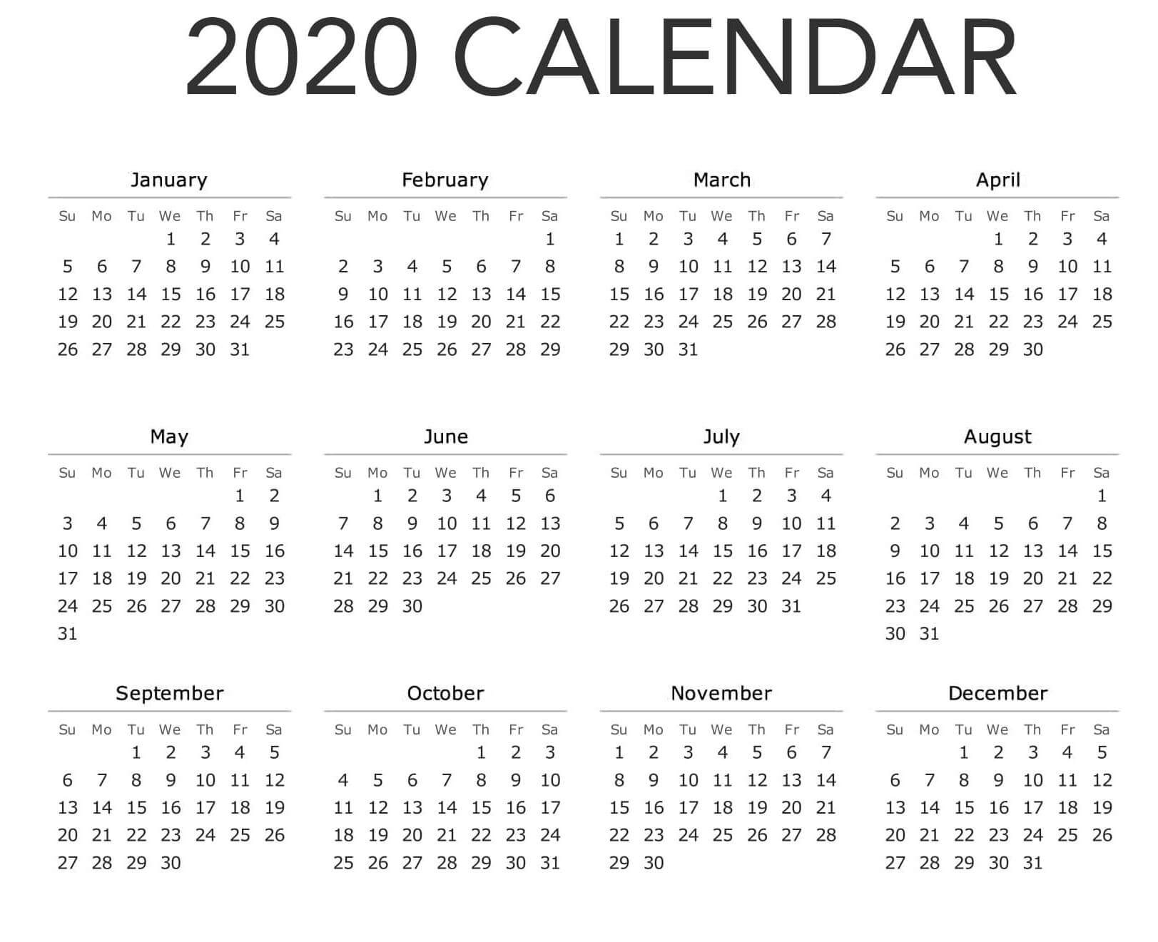 Large Yearly Calendar 2020 With Notes Pdf - Set Your Plan Extraordinary Animated South African Printable Calendar 2020 With Holidays Free