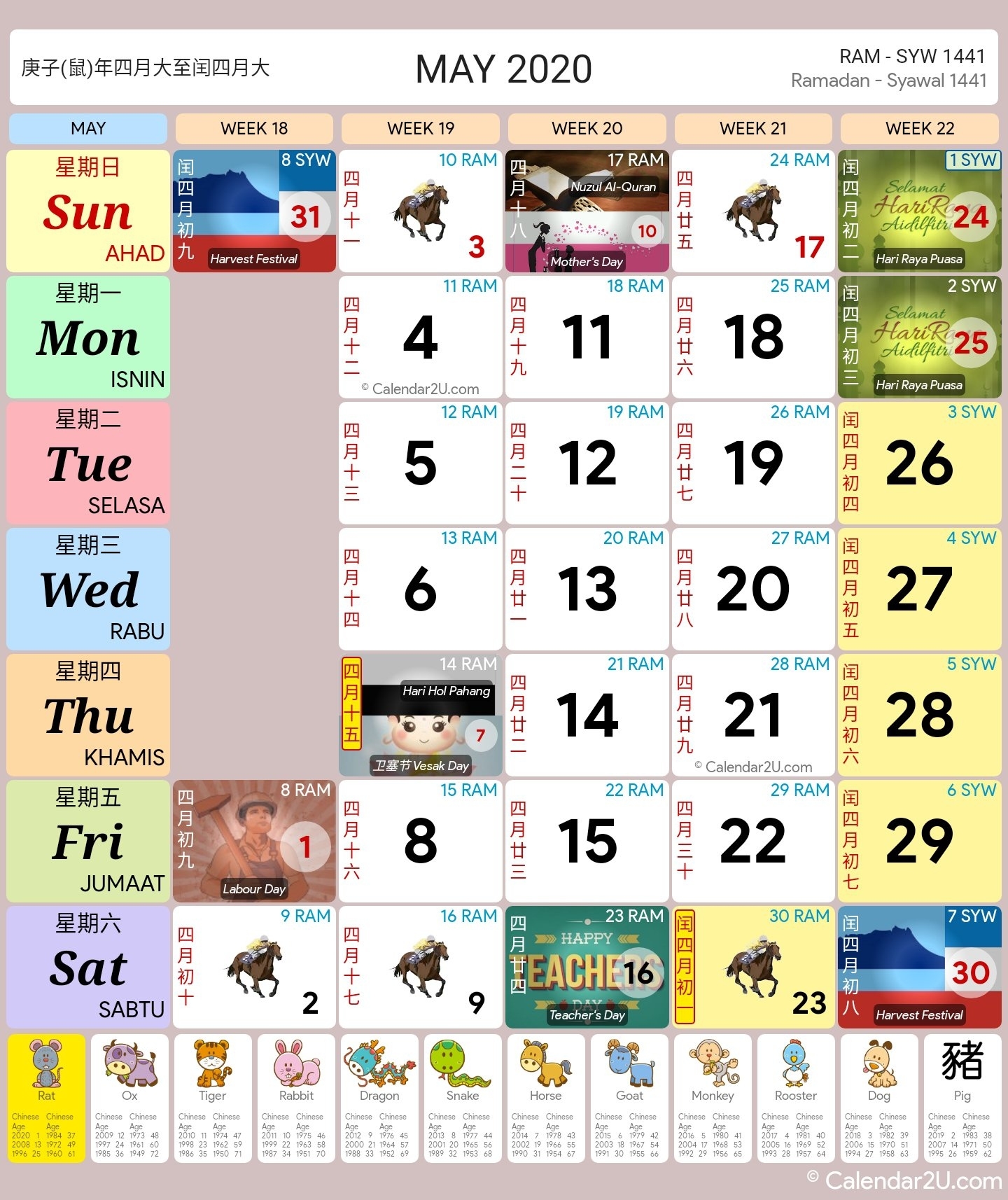 Malaysia Calendar Year 2020 (School Holiday) - Malaysia Calendar Calendar 2020 Malaysia With School Holiday
