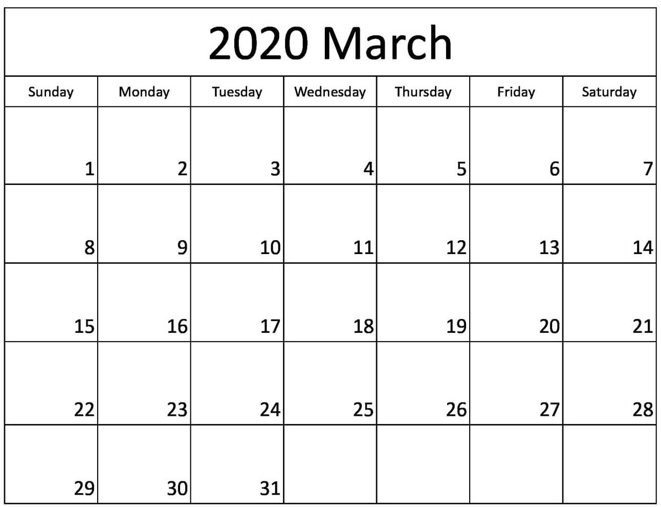 March 2020 Calendar Canada With National Holidays - Set Your March 2020 Calendar Canada Printable